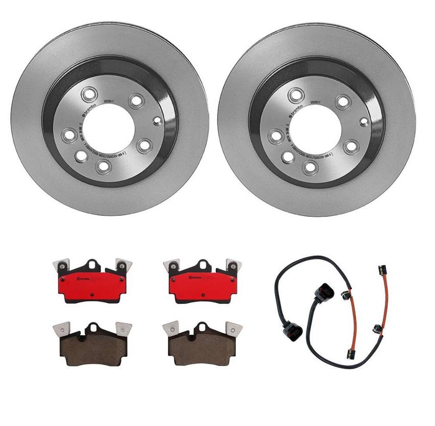 Brembo Brakes Kit Pads and Rotors Rear (330mm) (Ceramic) Brembo
